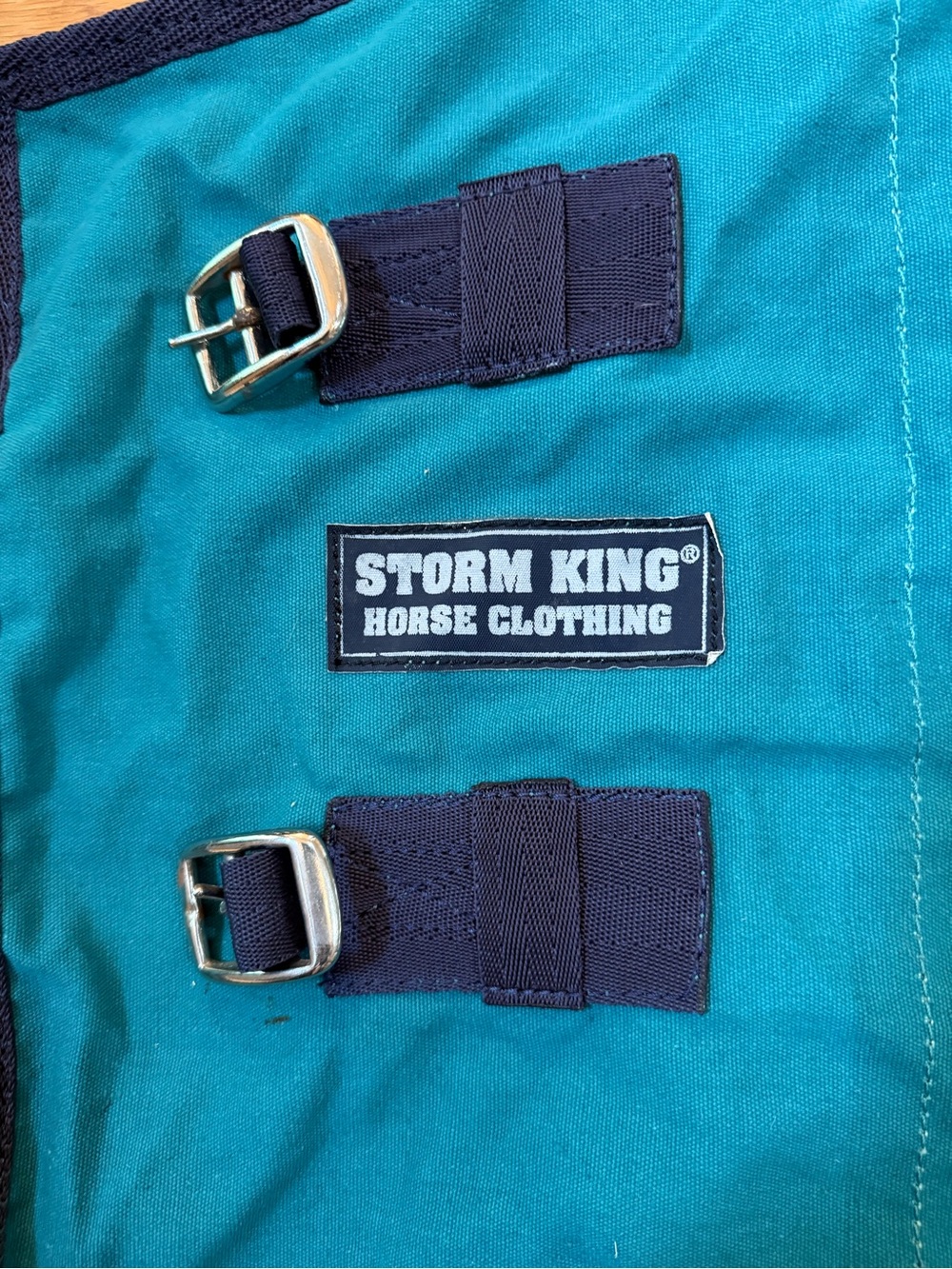 Storm king equestrian brand stable sheet 76 “Teal Horse Blanket - Horse Clothing